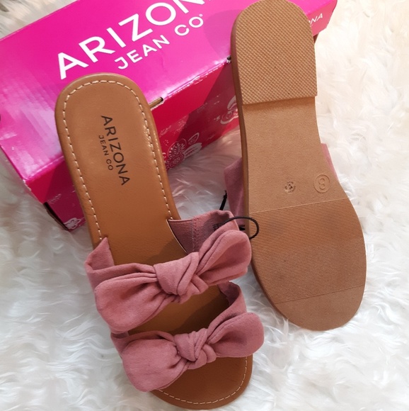 Arizona Jean Company Shoes - 🌲Sale! Arizona Jean Co Mauve Bow Sandals NIB